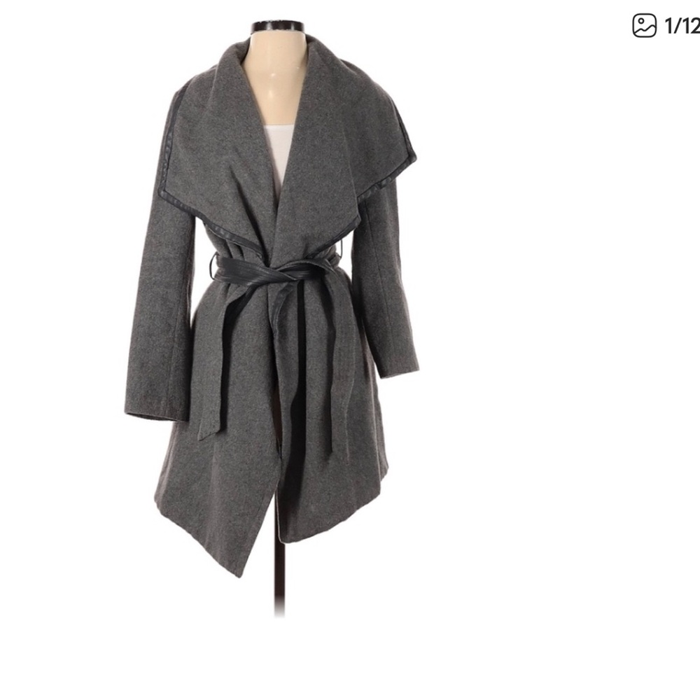 Nanette Lepore Gray Wrap Sweater